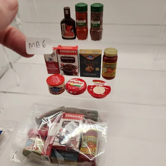 Zuru Mini Brands Food Lot Cheese Crackers Almonds Spices Vanilla Pasta Sauce - Picture 2 of 2